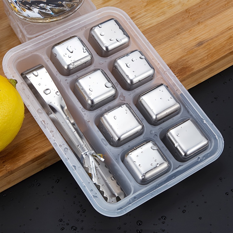 Wine Beer Cooler - Whiskey Chilling Stones Stainless Steel Reusable