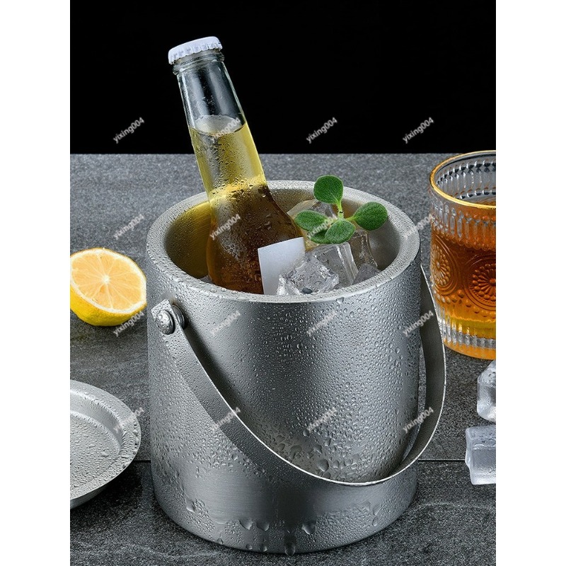 Wine Beer Cooler - Double Wall 304 Stainless Steel Ice