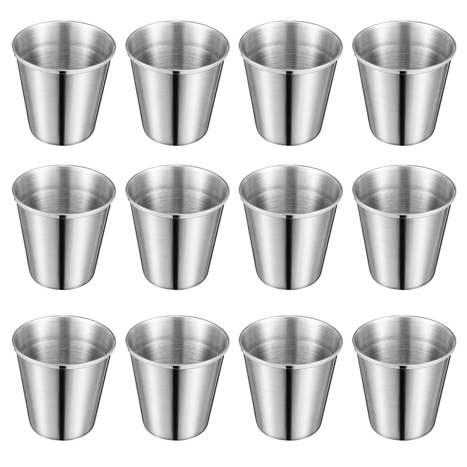 Wine Beer And Spirit - 12Pcs Stainless Steel Drinking Tumblers Professional
