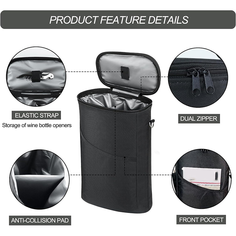 Wine Chiller Sleeve - Wine Bottle Bag Soft Cooler Wine