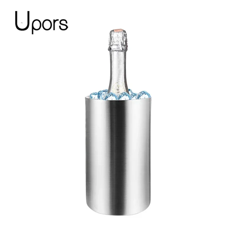 Wine Chiller Sleeve - UPORS Stainless Steel Wine Cooler Bucket