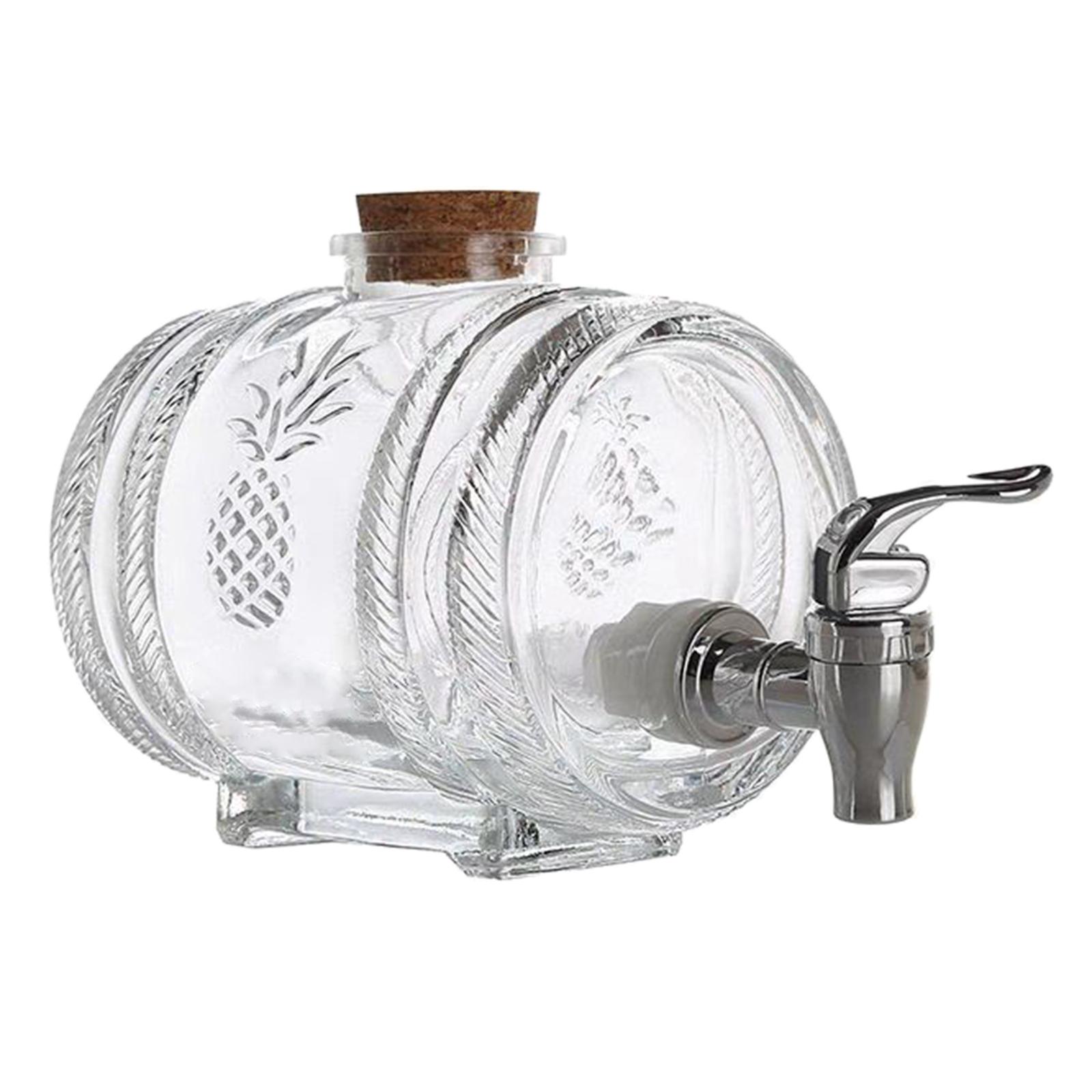 Premium Glass Barrel Dispenser - Wine Beer And Spirit 评论和价格