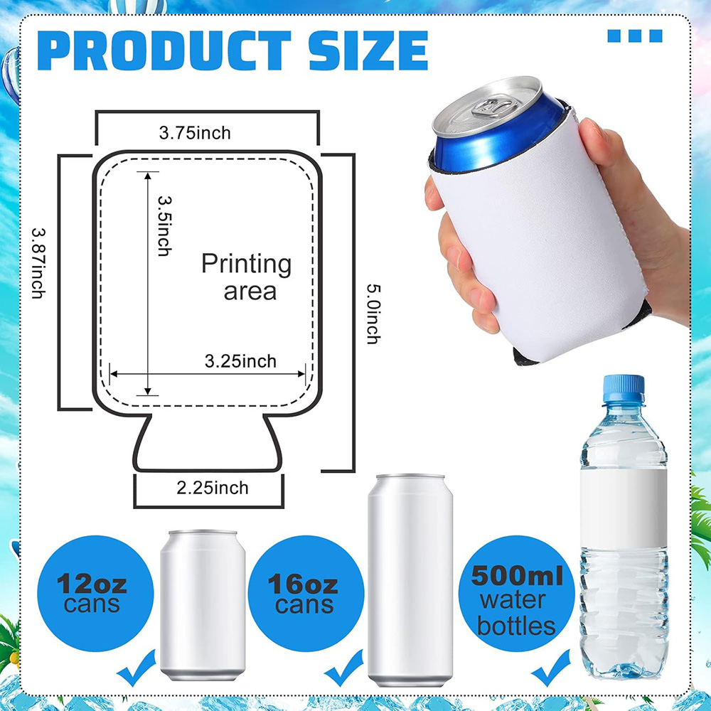 10-50 Pcs Blank Can Coolers Bu - Wine Chiller Sleeve 评论和价格