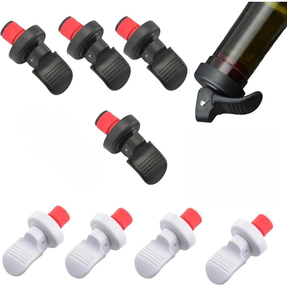 4PackWineBottle Stoppers Whisk - Wine Beer Market 评论和价格