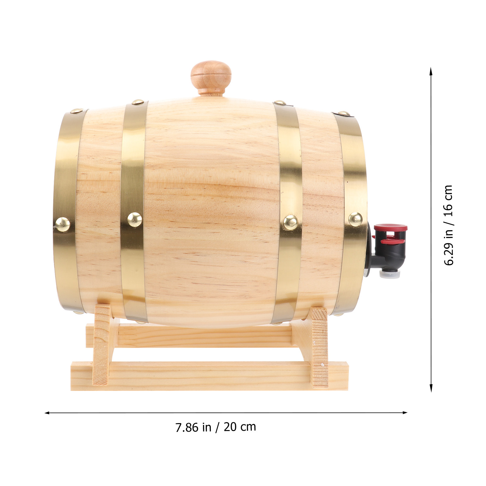 1Pcs Handcrafted Oak Wine Barr - Wine Beer And Spirit 评论和价格
