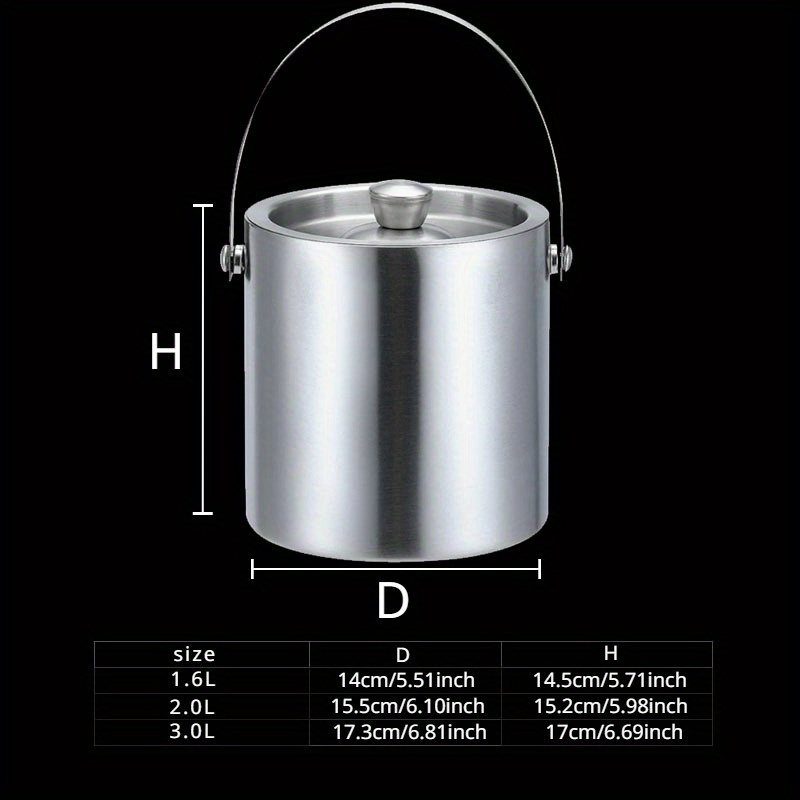 1.6L/2L/3L Stainless Steel Ins - Wine Beer Cooler 评论和价格