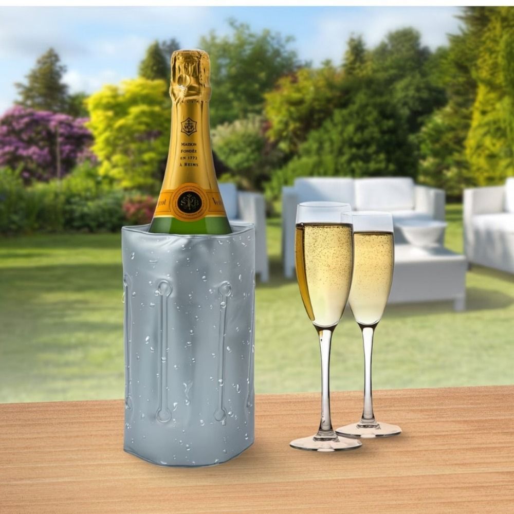 Reusable Wine Cooler Bag Gray  - Wine Chiller Sleeve 评论和价格