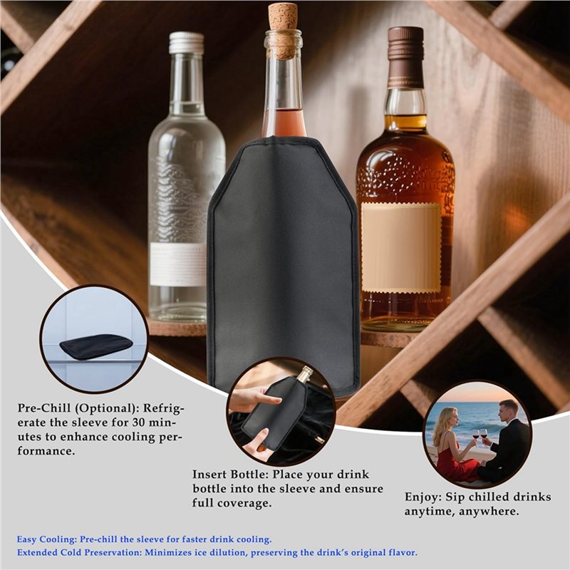 B-T 2X Wine Cooler Sleeve, Win - Wine Chiller Sleeve 评论和价格