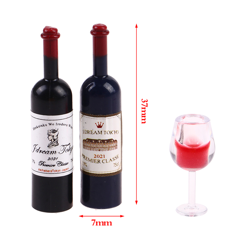 5Pcs 1:12 Dollhouse Miniature  - Wine Y Beer 评论和价格