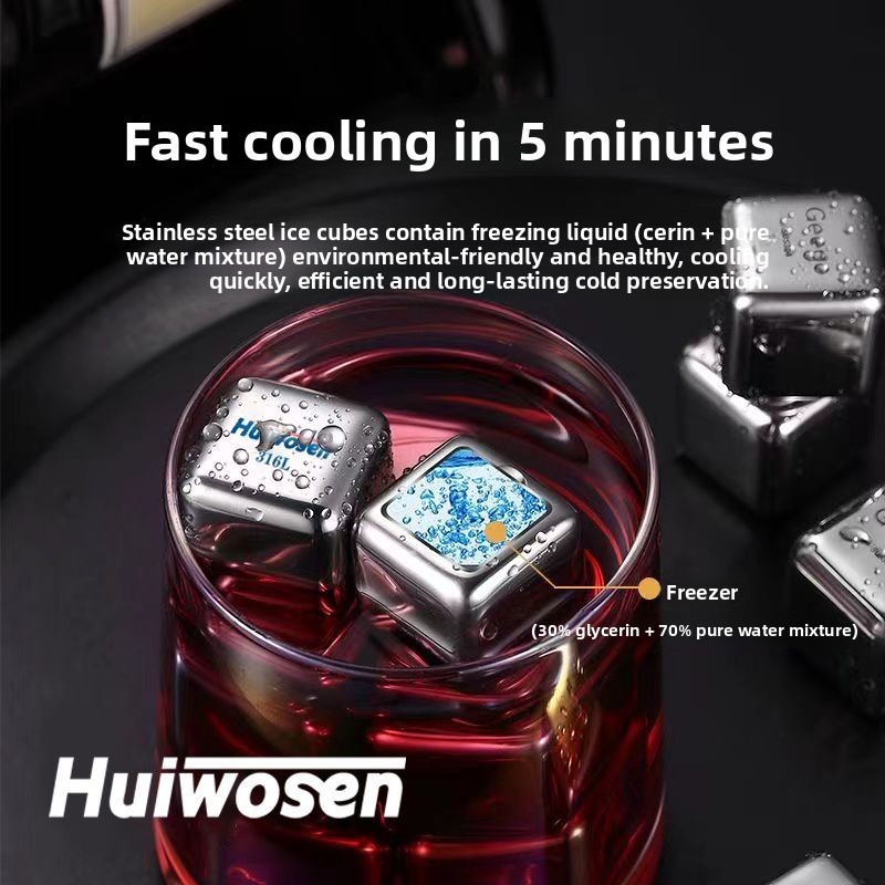 316 Stainless Steel Ice Cube R - Wine Beer Cooler 评论和价格