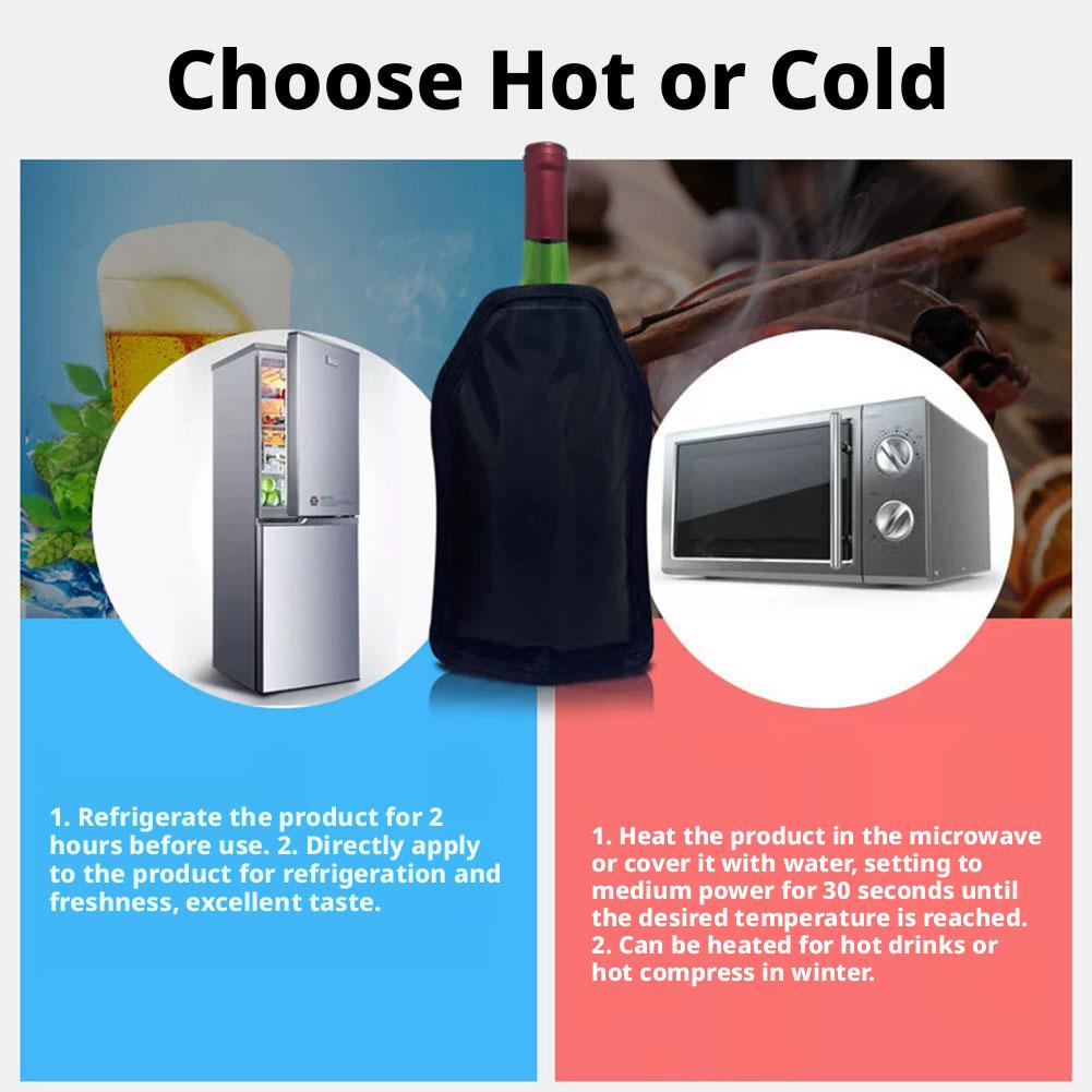 Wine Cooling Holder Ice Bag Je - Wine Chiller Sleeve 评论和价格